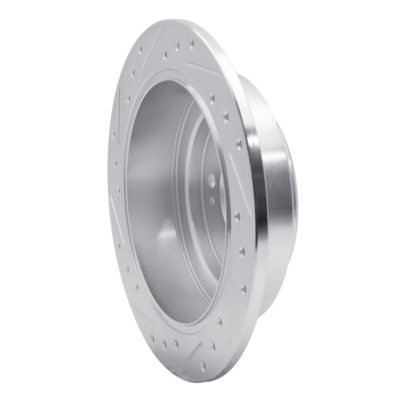 Kia AMANTI Brake Rotor (1) - Rear Right - R1 Concepts - Drilled & Slotted - Silver - `04-`06